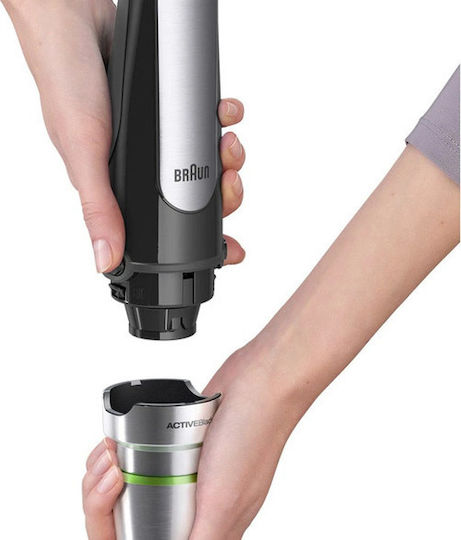 Braun MultiQuick 7 Ръчен Блендер с Неръждаема Пръчка 1000W Черен