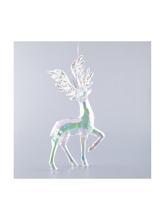 Eurolamp Christmas Αcrilyc Reindeer Ornament Transparent 14x7cm (Μiscellaneous Designs)