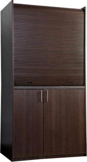 Silver КС105 КС105-Сив Многофункционална Кухненска Маса с Вляво Гурна 105x65x209см Сив