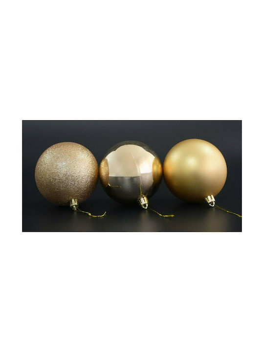 Eurolamp Christmas Plastic Ball Ornament 8x8cm 6pcs (Μiscellaneous Colors)