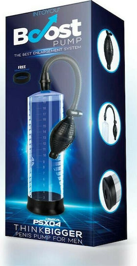 IntoYou Boost Pumps Manual Penis Pump PSX04 Τρόμπα Πέους Διάφανη