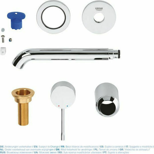 Grohe Essence Σετ Μίκτης & Στόμιο Εντοιχισμού για Νιπτήρα 1 Εξόδου Χρυσό