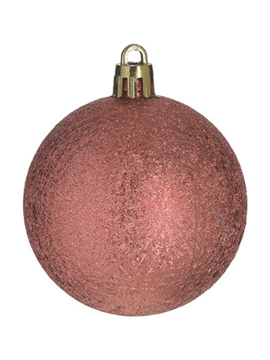 Hängendes Ornament Mix Schmuckstücke Kunststoff Rot 9cm Set 24Stück
