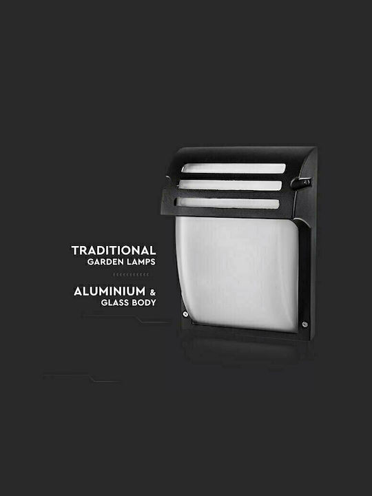 V-TAC Wall-Mounted Outdoor Ceiling Light E27 IP44 24.5x18x9.3εκ.