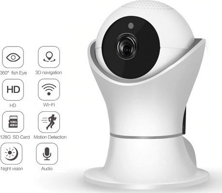 Jortan Jortan 8165HP IP Камера за наблюдение Wi-Fi HD 720P с Двупосочна Комуникация
