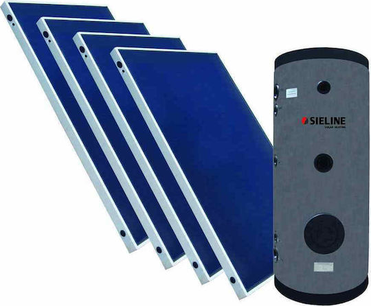 Sieline HW Σύστημα Βεβιασμένης Κυκλοφορίας 500lt/8m² Glass με δύο Εναλλάκτες Τριπλής Ενέργειας