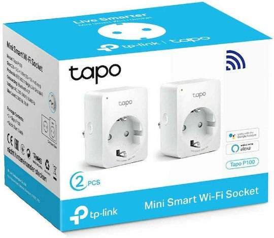 TP-LINK v1 Smart Μονόπριζο με Διακόπτη 2τμχ