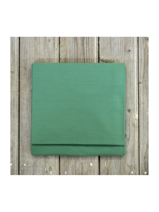 Nima Sheet Super-Double with Elastic 160x200+32cm. Unicolors 27924 Jungle Green