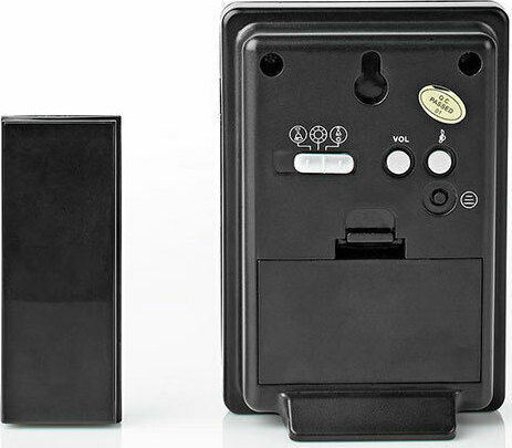 Nedis Wireless Door Bell Wi-Fi with LED Indicator and Adjustable Volume up to 80dB Black