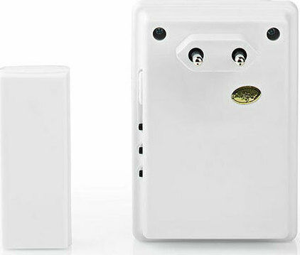 Nedis Wireless Door Bell with LED Indicator and Volume Adjustment White