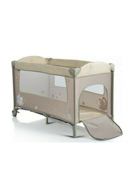 Moni Sleepy Playpen 2 Levels with Changing Table & Mattress Beige 120x60cm