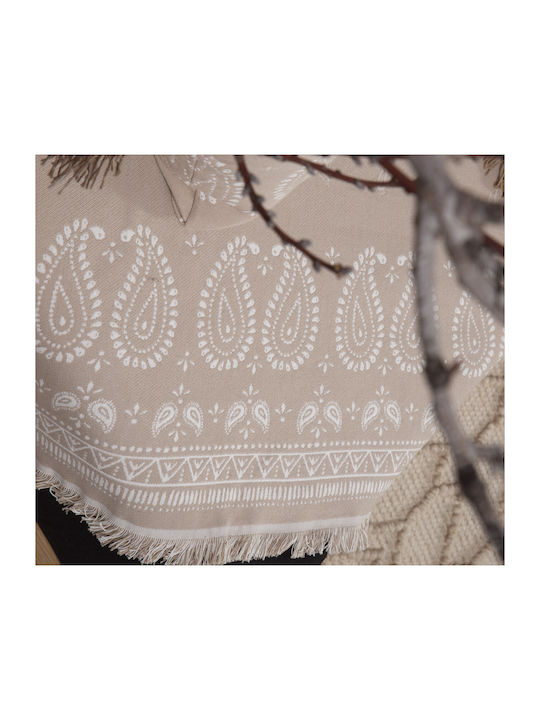 Nef-Nef Homeware Panter Ριχτάρι Πολυθρόνας Ζακάρ 170x180εκ. Ecru