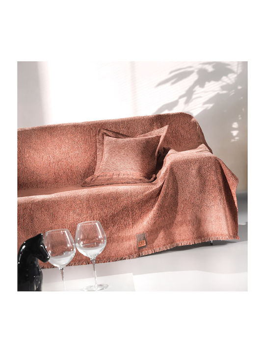 Guy Laroche Balance Sesselüberwurf Zwei Seiten Chenille 150x170cm Salmon