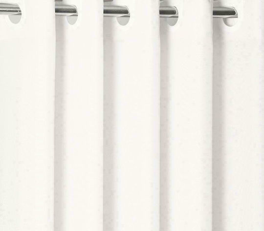 Nef-Nef Homeware Κουρτίνα Μπάνιου 180x180 Shower White Nef-Nef Homeware Κουρτίνα Μπάνιου 180x180 Shower White