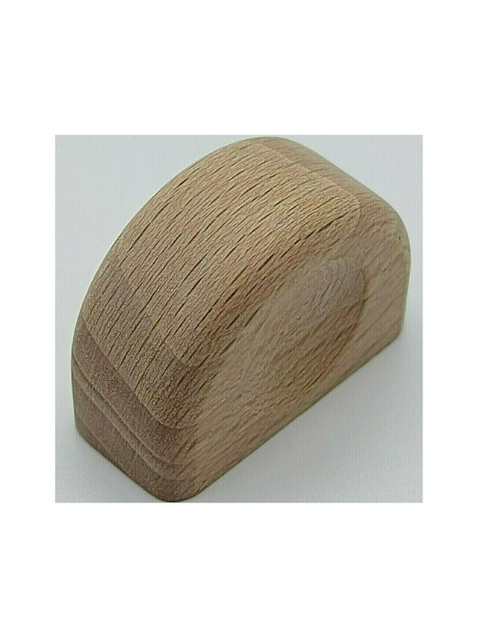 Wooden Italian furniture knob ACM 5166-AVA1 unpainted wooden knob Dimensions 30×14×22 mm