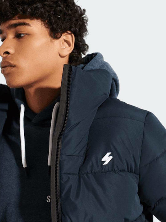 Winter Jacke Puffer Marineblau