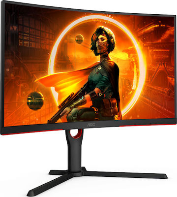 AOC C27G3U/BK 27" FHD 1920x1080 VA Curved Gaming Monitor 165Hz