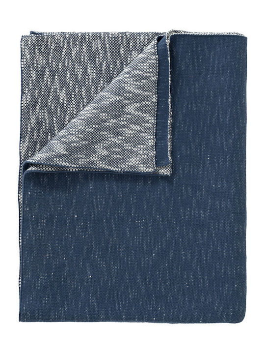 Fresk Blanket Nursery Swaddling Blankets Giraf Knitted Blue 80x100cm