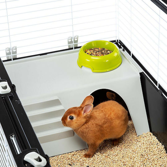 Ferplast Casita 120 Nagerkäfig für Kaninchen und Meerschweinchen 119x58x60cm