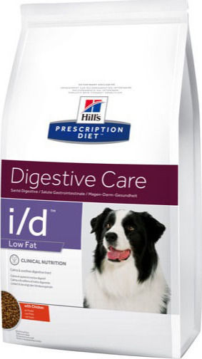 Hill's Prescription Diet i/d Digestive Care Low Fat 12kg Dry Food Diet, Gluten-Free for Adult Dogs with Chicken