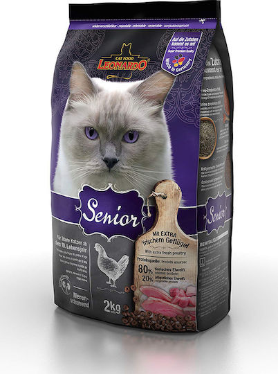 Leonardo Adult Senior Dry Food for Adult Sterilized Cats with Poultry 2kg