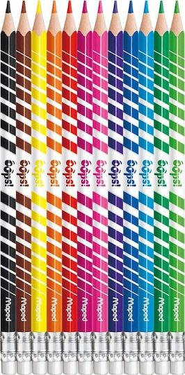 Maped Color'Peps Oops Colored Pencil Set With Eraser Multicolored Package of 1 packages