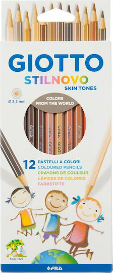 Giotto Stilnovo Skin Tones Комплект цветни моливи 12бр Пакет от 1 опаковки