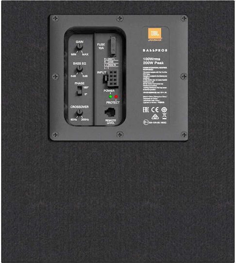 JBL Bass Pro 8 AMPL Autoamplificat Subwoofer Auto 100W RMS cu Carcasă