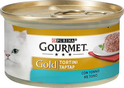 Purina Gourmet Gold Wet Food for Adult Cats In Can with Tuna Ταρτάρ 1pc 85gr