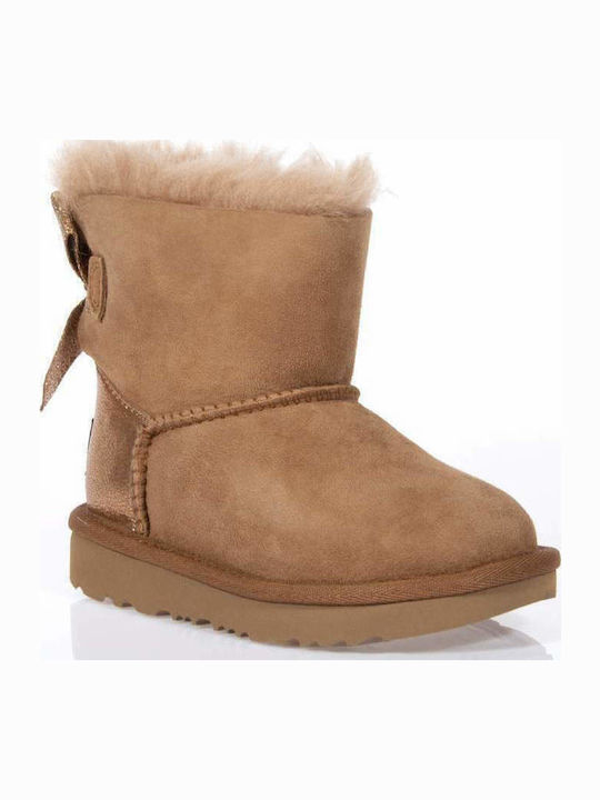 1123617 Suede Kids Boots Brown