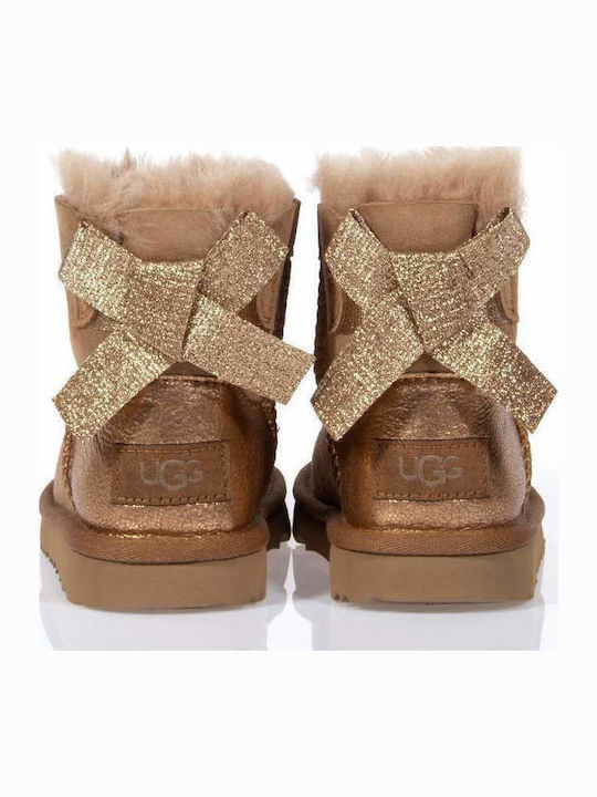 1123617 Suede Kids Boots Brown