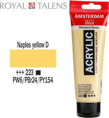 Royal Talens Amsterdam All Acrylics Standard Set Culori Acrilice Pictură Naples Yellow Deep 223 120ml 1buc 17092232