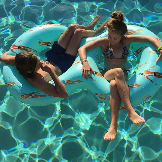The Nice Fleet Nice Fleet XL Stinson Inflatable Float for Sea 2 Persons Turquoise 190cm