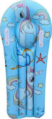 Kids Inflatable Mattress Unicorn Blue