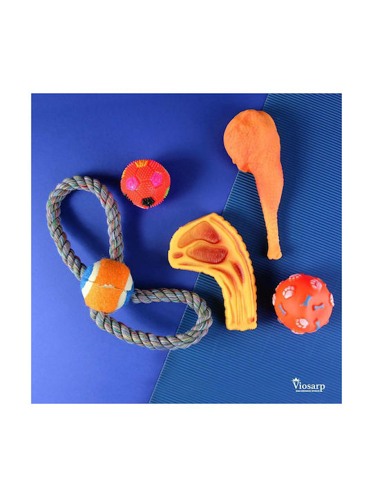 Viosarp Dog Toy Made of Rubber 20cm Orange