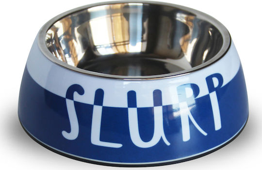 Pet Interest Deluxe Slurp Πλαστικό Μπολ Φαγητού & Νερού για Σκύλο & Γάτα 2x 900ml σε Μπλε Χρώμα