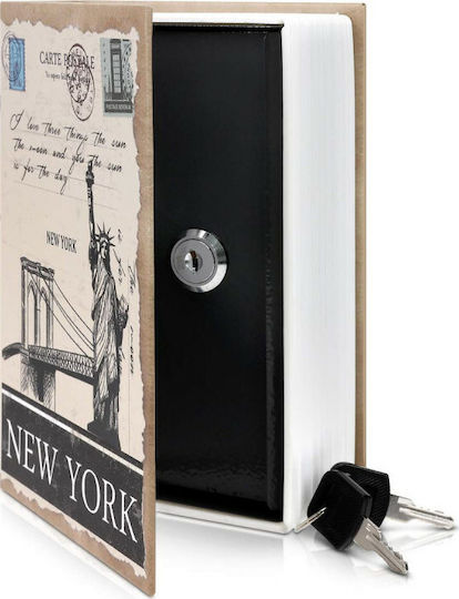Navaris Book Safe with Lock Design New York
