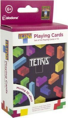 Paladone Tetris Spielkarten Schwarz In Metallbox PP5553TT