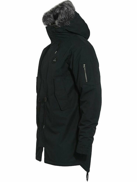 Griffen Winter Jacke Parka Wasserdicht Schwarz