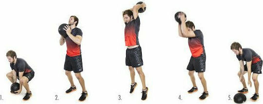 Optimum Μπάλα Slam 30kg σε Μαύρο Χρώμα