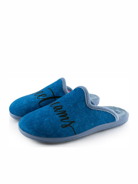 Medies 25726 Winter Damen Hausschuhe in Blau Farbe