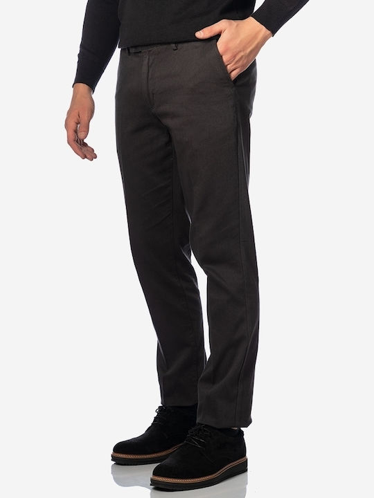 Trousers Chino Elastic in Regular Fit Anthracite