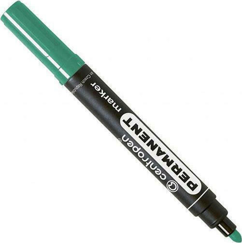 Centropen 8566 Permanent Marker 2.5mm Green 29505-05