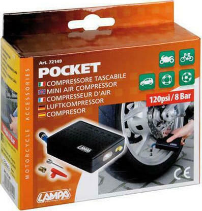 Lampa Pocket Compressor L7214.9 Mini Luftpumpe Luftpumpe Hand