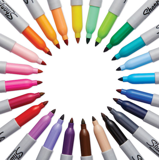 Sharpie Fine Point Ανεξίτηλος Μαρκαδόρος Orange 1mm
