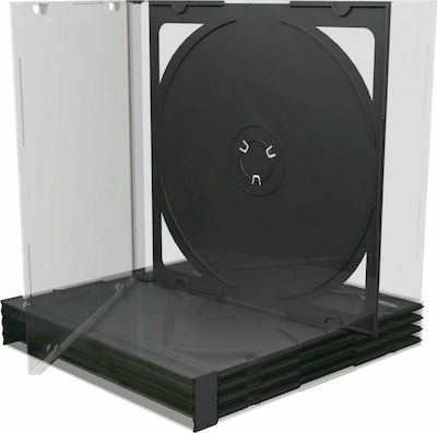 MediaRange CD Box with 2 Trays Black 5pcs