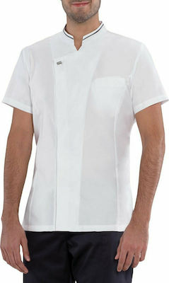 Giblor's Apollo Chef Short Sleeve Polyester Jacket White