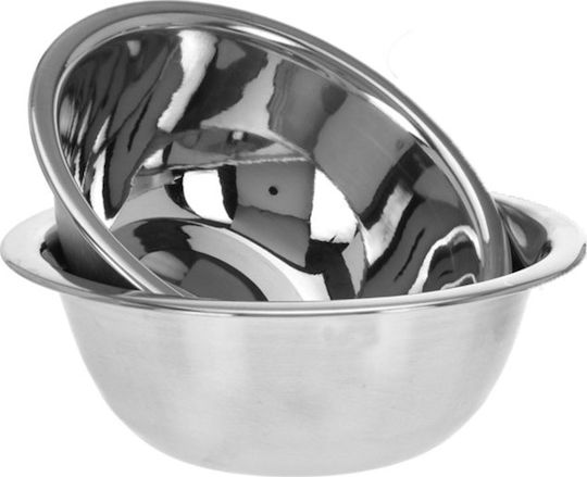 Click Stainless Steel Mixing Bowl with Diameter 24cm and Height 24cm. 3pcs
