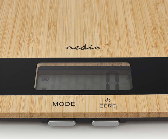 Nedis Ψηφιακή Ζυγαριά Κουζίνας έως 5kg Καφέ