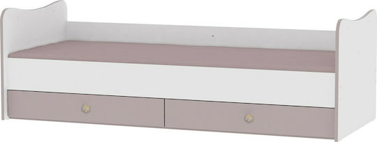 Lorelli Κούνια Minimax White/Amber με Συρτάρι